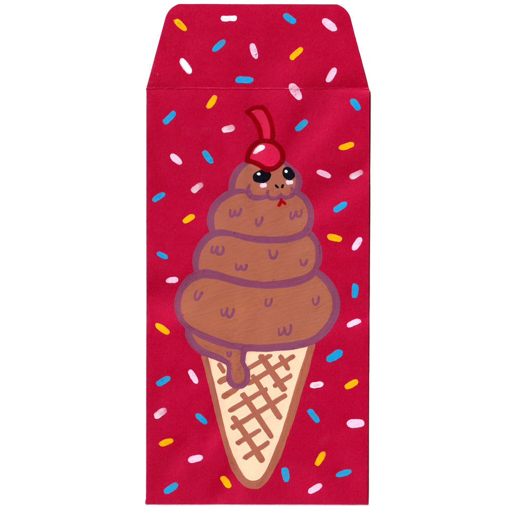 Original Artwork by Jeremy Nguyen titled Jeremy Nguyen - "Soft Serve Snake - Waffle"