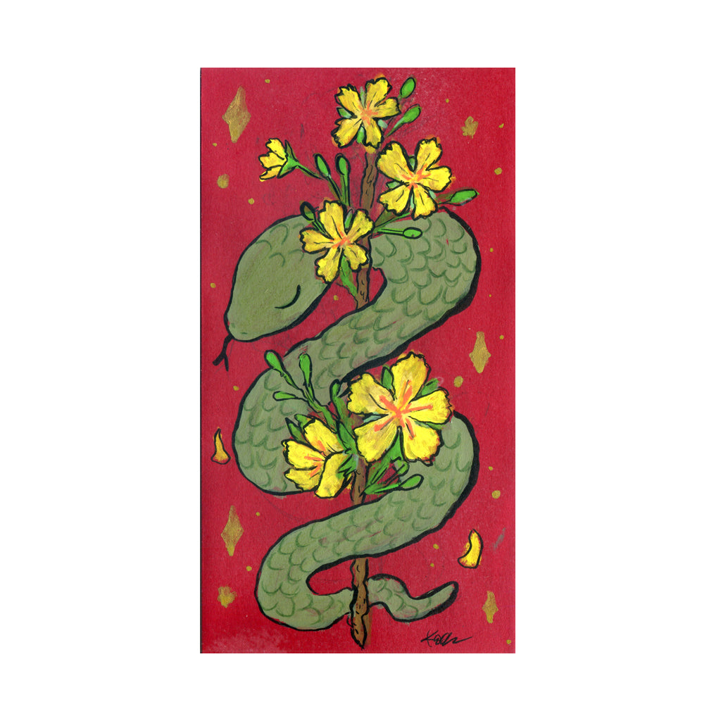 Original Artwork by Kevin Chan titled Kevin Chan - "Yellow Apricot Blossom"