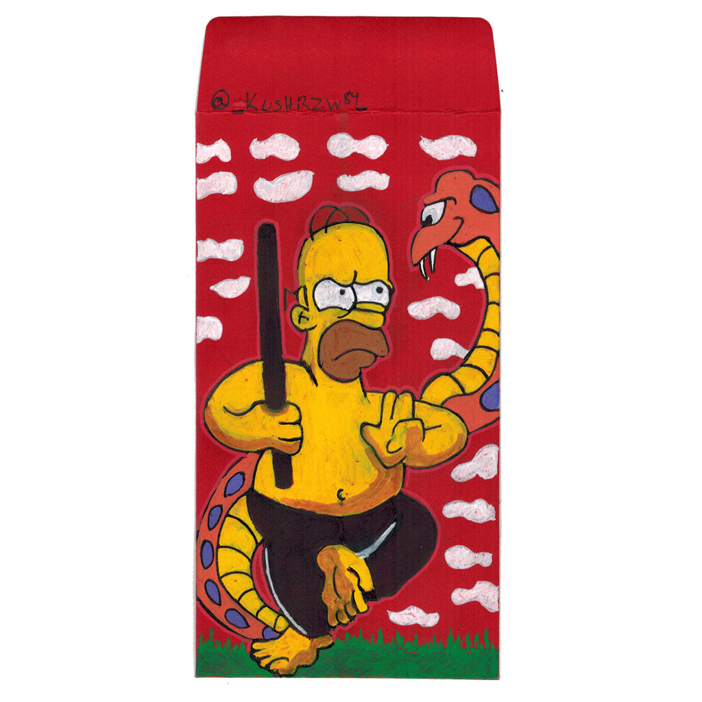 Original Artwork by Kush Wright titled Kush Wright - "Whacking Day Pt.1 The Stance"