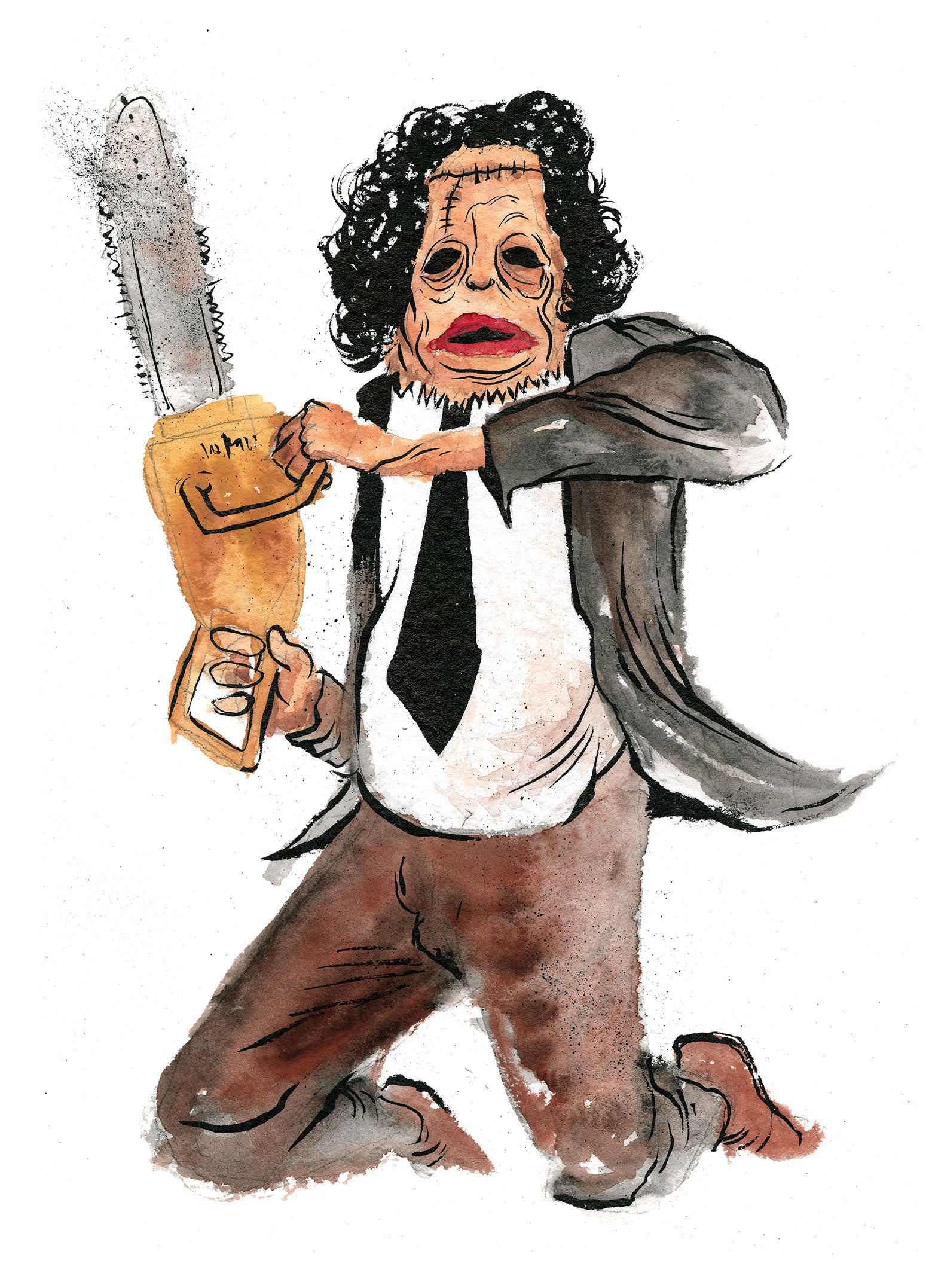 by Alex Pardee titled Alex Pardee - "Leatherface" Print