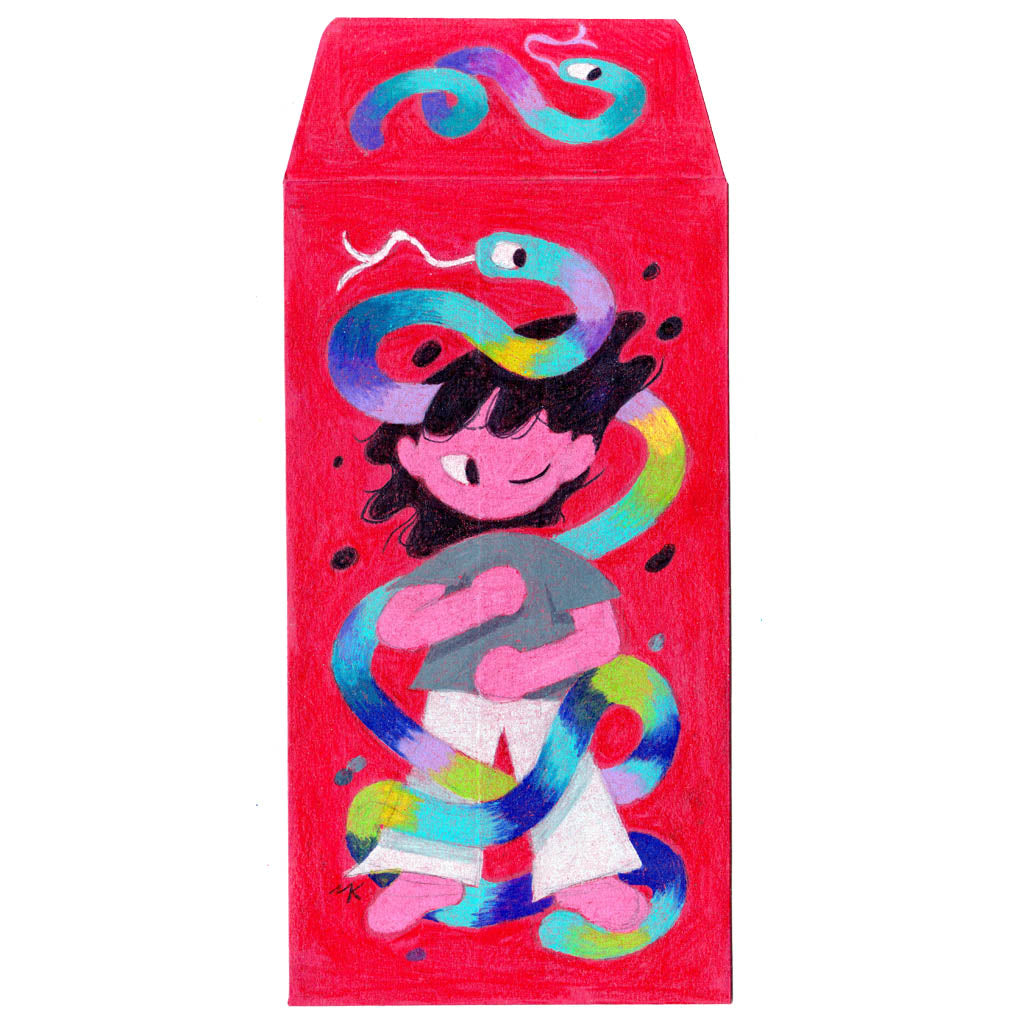 Original Artwork by Michelle Ku titled Michelle Ku - "Year of the Snake #1"