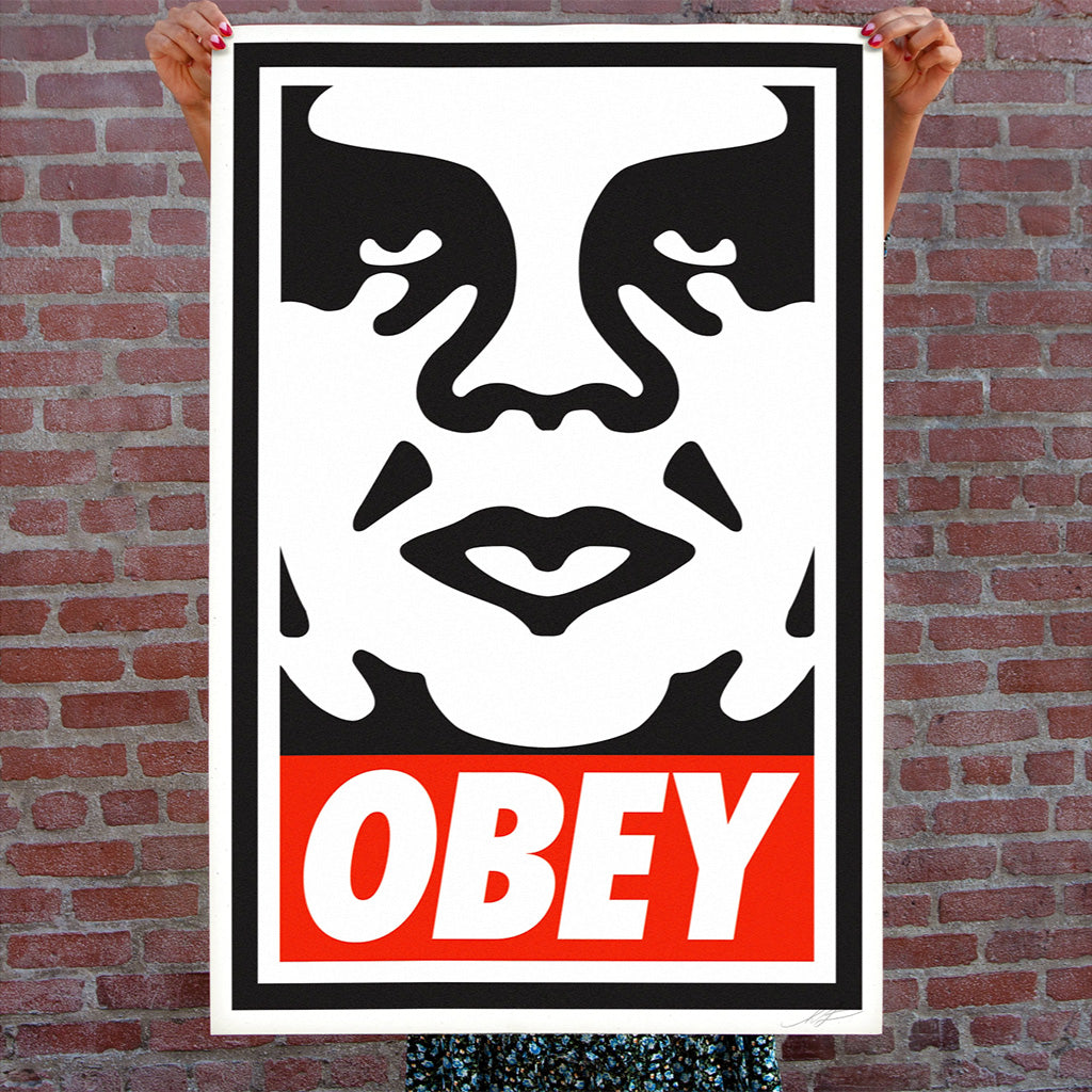 Print by Shepard Fairey titled Shepard Fairey: "OBEY ICON" Offset Lithograph