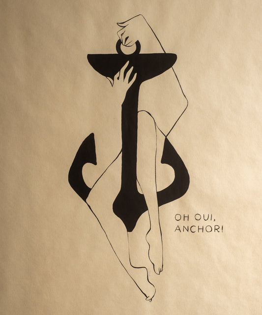 Original Artwork by Petites Luxures titled Petites Luxures - "Oh oui anchor!"
