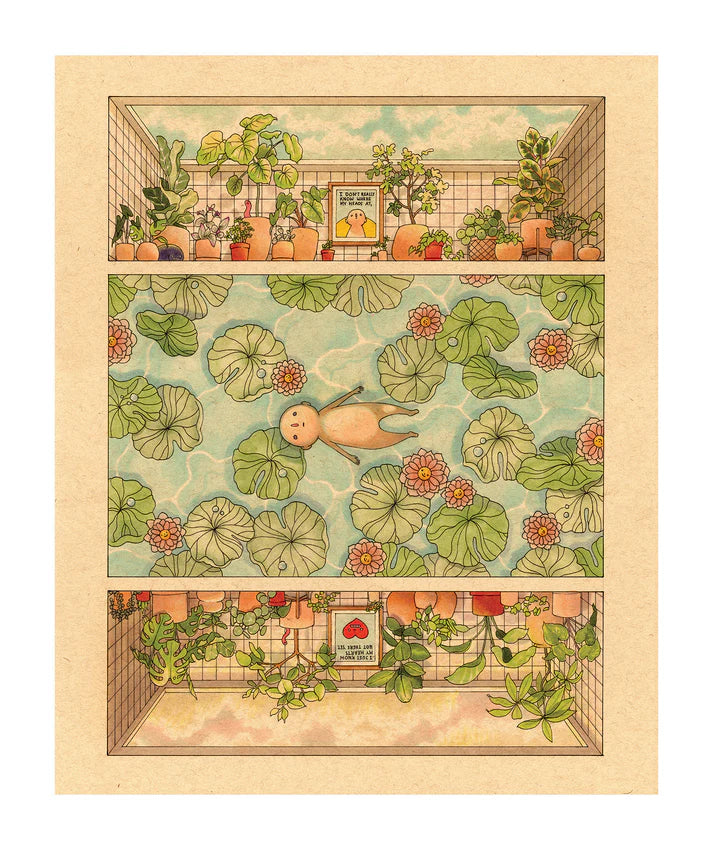 Print by Felicia Chiao titled Felicia Chiao - "Pool" Print