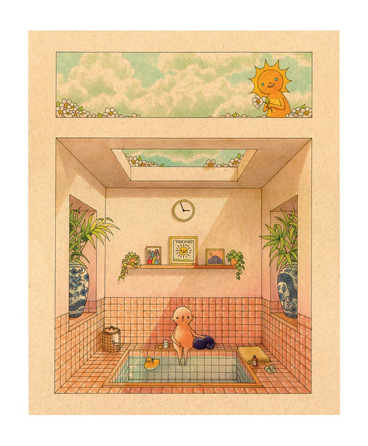 Print by Felicia Chiao titled Felicia Chiao - "Sunny Bath" Print