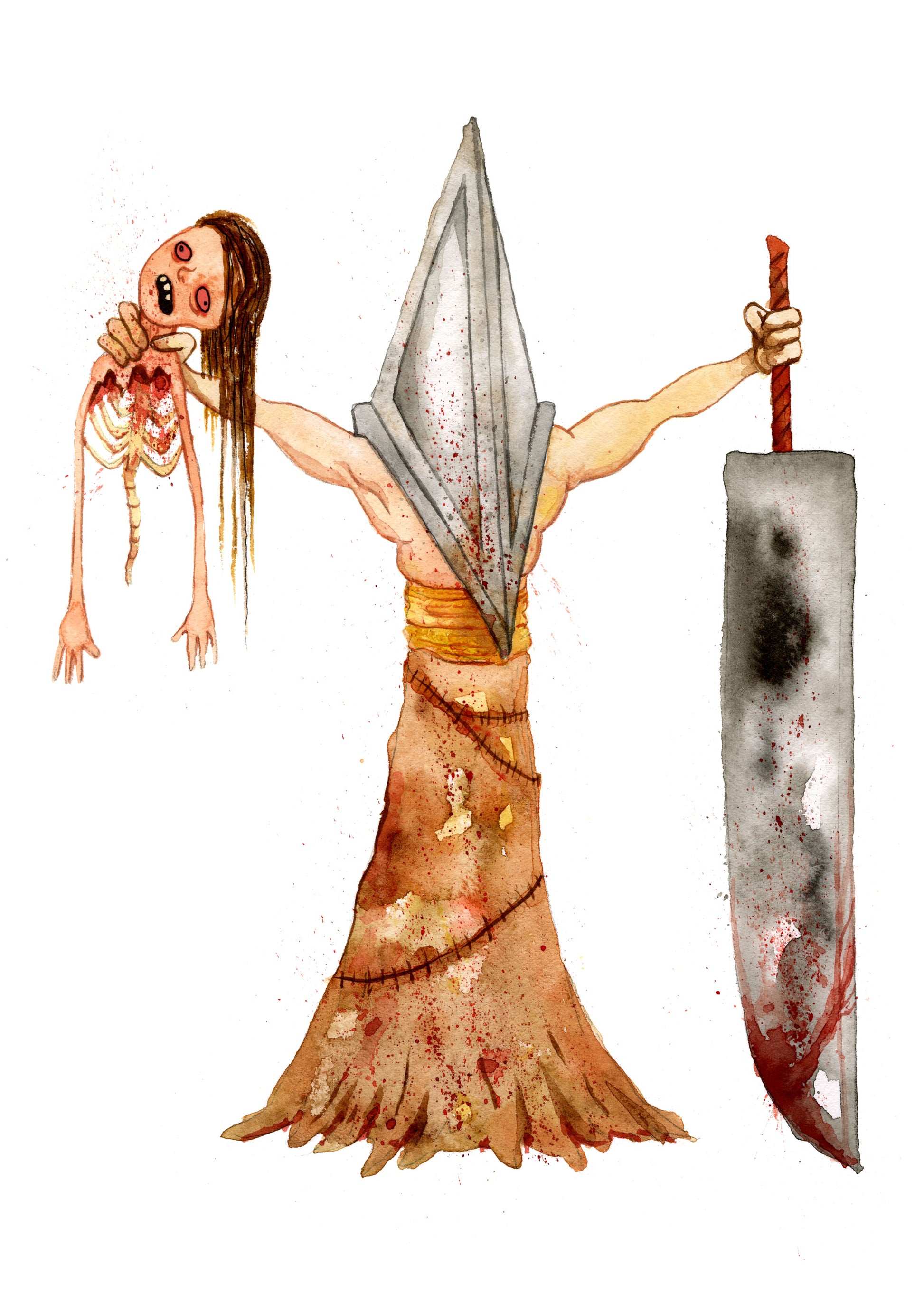 by Alex Pardee titled Alex Pardee - "Pyramid Head" Print