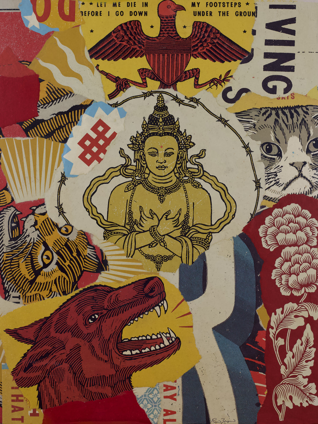 Original Artwork by Ravi Zupa titled Ravi Zupa - "Let Me Die In My Footsteps"