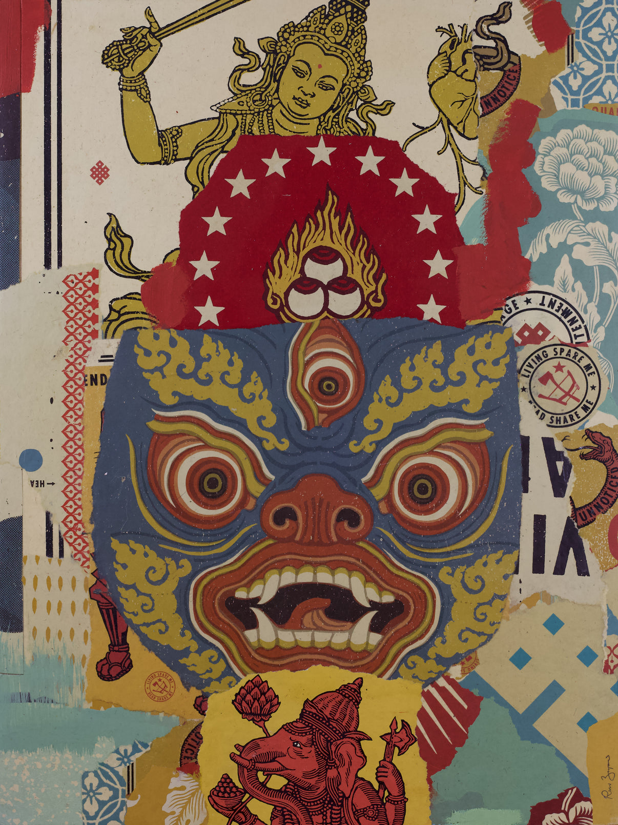 Original Artwork by Ravi Zupa titled Ravi Zupa - "Mutter Our Cries"