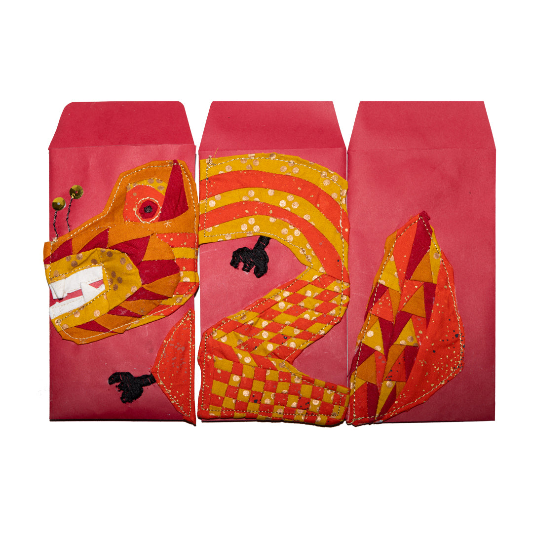 Original Artwork by Katie O'Brien titled Katie O'Brien - "Fabric Dragon 2024"