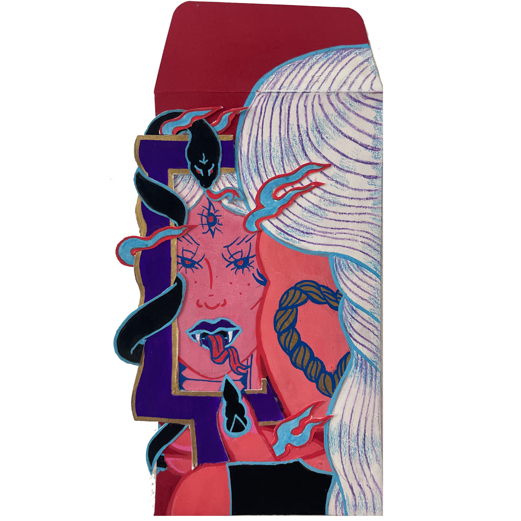 Original Artwork by Rhianon Cha-os titled Rhianon Cha-os - "Snake Lady"