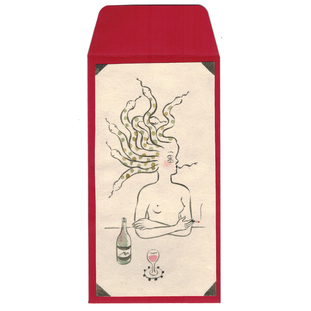 Original Artwork by Rumi Hara titled Rumi Hara - "Wine Girl"