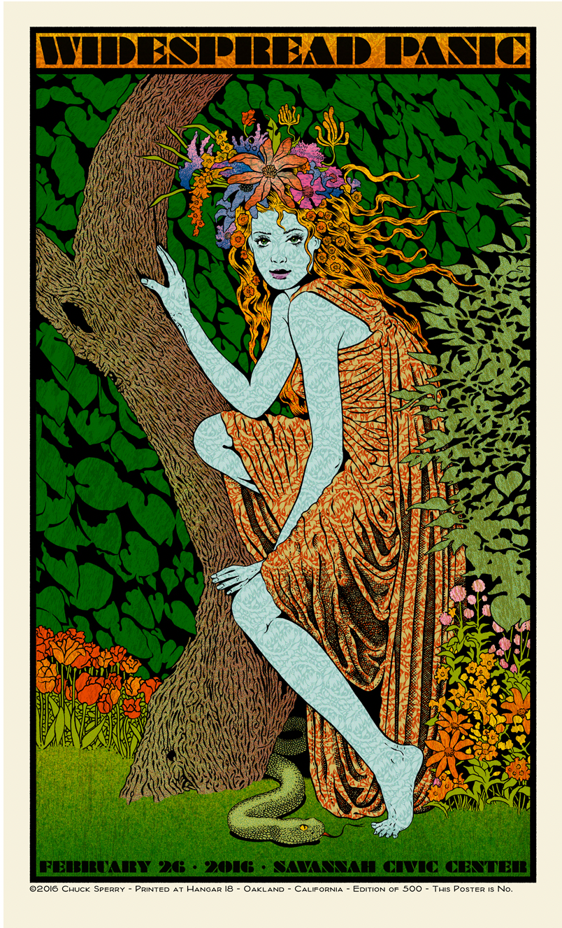 by Chuck Sperry titled Chuck Sperry - "Widespread Panic - Midnight in the Garden"