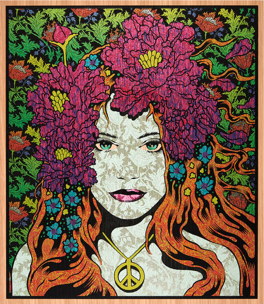 by Chuck Sperry titled Chuck Sperry - "Eirene" Wood Panel Print