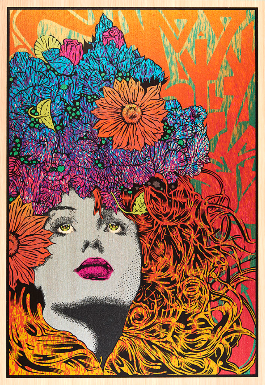 by Chuck Sperry titled Chuck Sperry - "Mnemosyne" Wood Panel Print