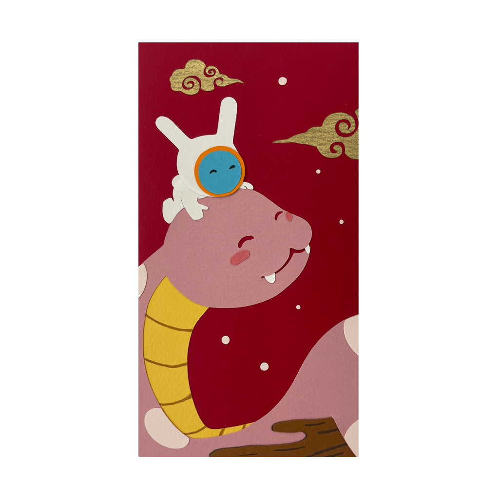 Original Artwork by Space Rabbit Studio titled Space Rabbit Studio - "SLITHER INTO A HISS-TERICAL YEAR 1!"