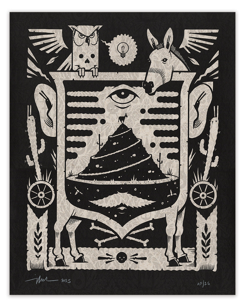 by Jeremy Fish titled Jeremy Fish - "The Ass and His Driver" print