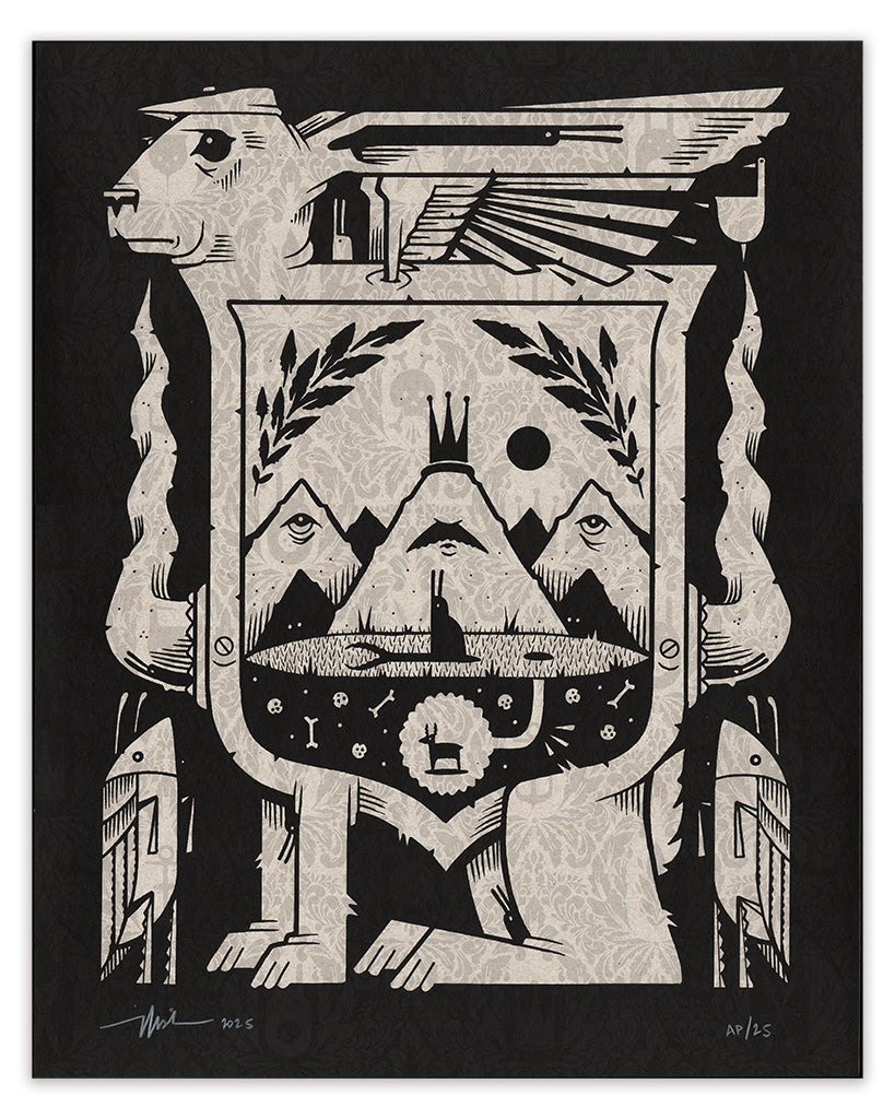 by Jeremy Fish titled Jeremy Fish - "The Hare and His Ears" print