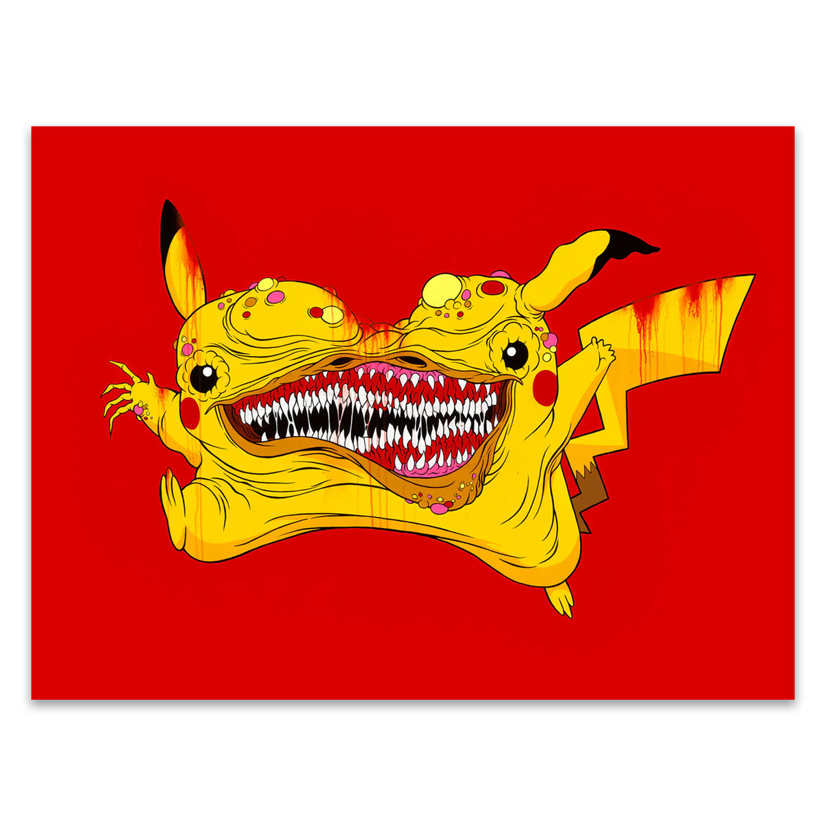 by Alex Pardee titled Alex Pardee - "No-Longer Pikachu" Print