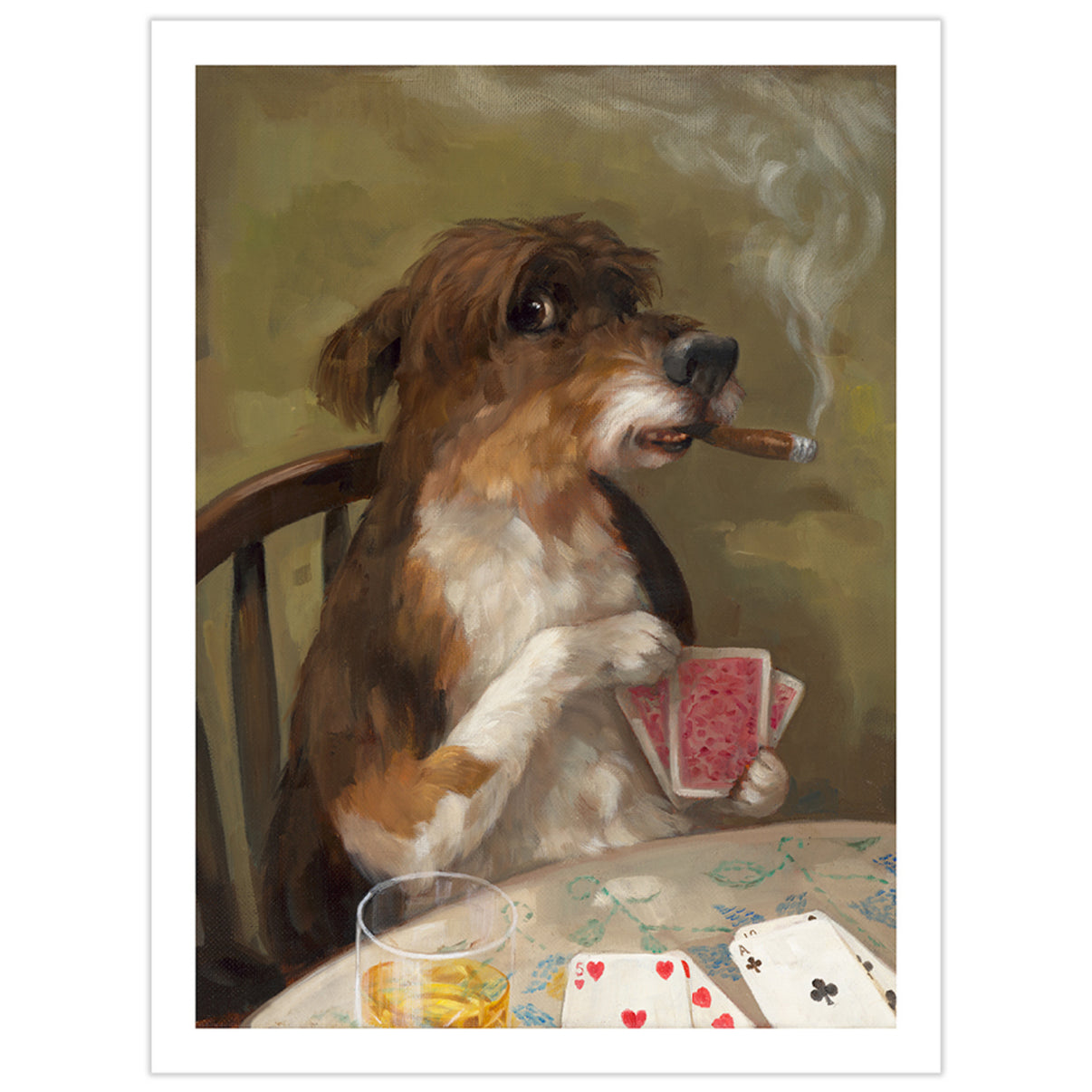 by Alison Friend titled Alison Friend - "Poker Night" Print