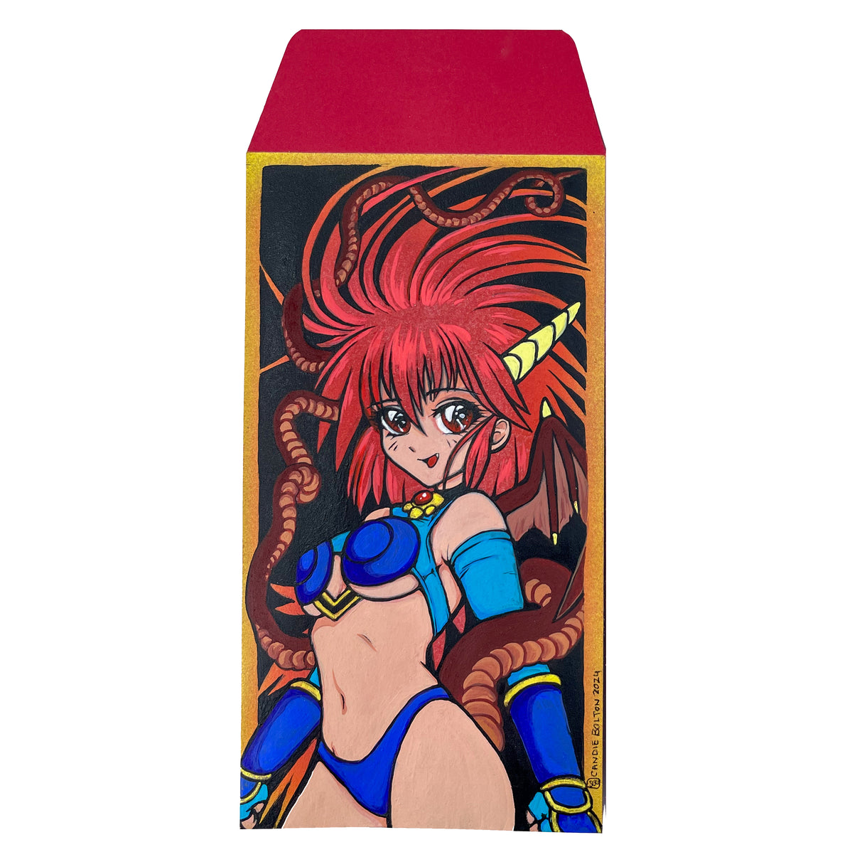 Original Artwork by Candie Bolton titled Candie Bolton - "Dragon Half 1"