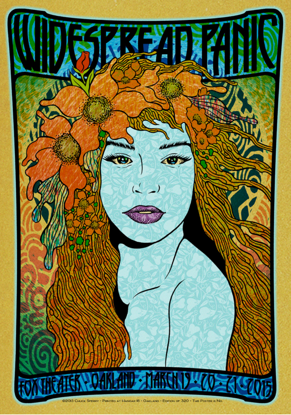 by Chuck Sperry titled Chuck Sperry - "Widespread Panic - Graces (Aglaea)"