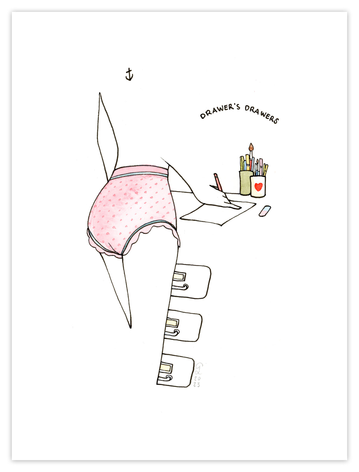 Original Artwork by Petites Luxures titled Petites Luxures - "Drawer's drawers"