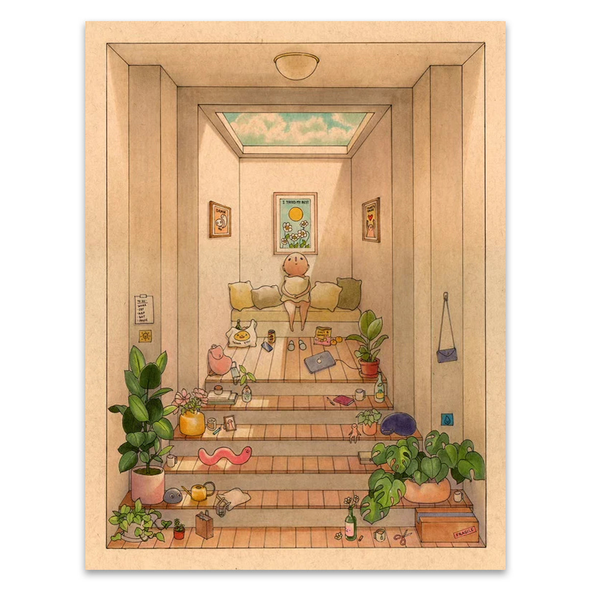 by Felicia Chiao titled Felicia Chiao - "Contentment" Print