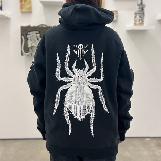  by GATS titled GATS - "Arachnophile" Hooded Sweatshirt in Black