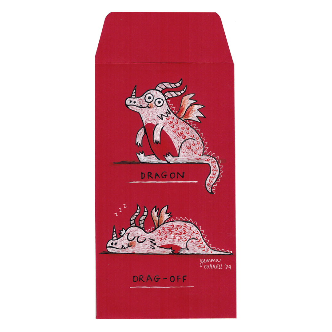 Original Artwork by Gemma Correll titled Gemma Correll - "Dragon/off"