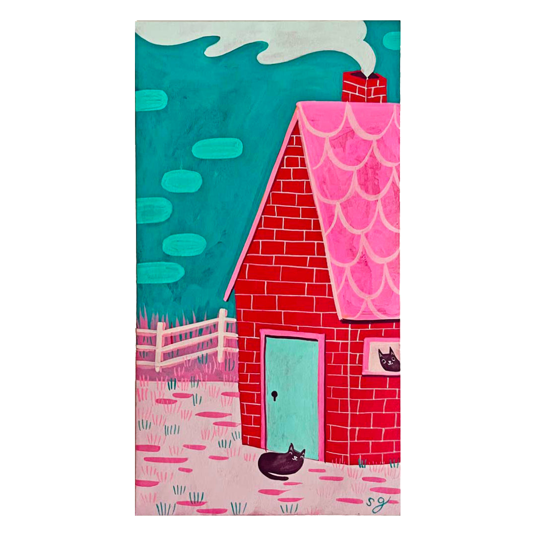 Original Artwork by Susie Ghahremani titled Susie Ghahremani - "Brick House 1"