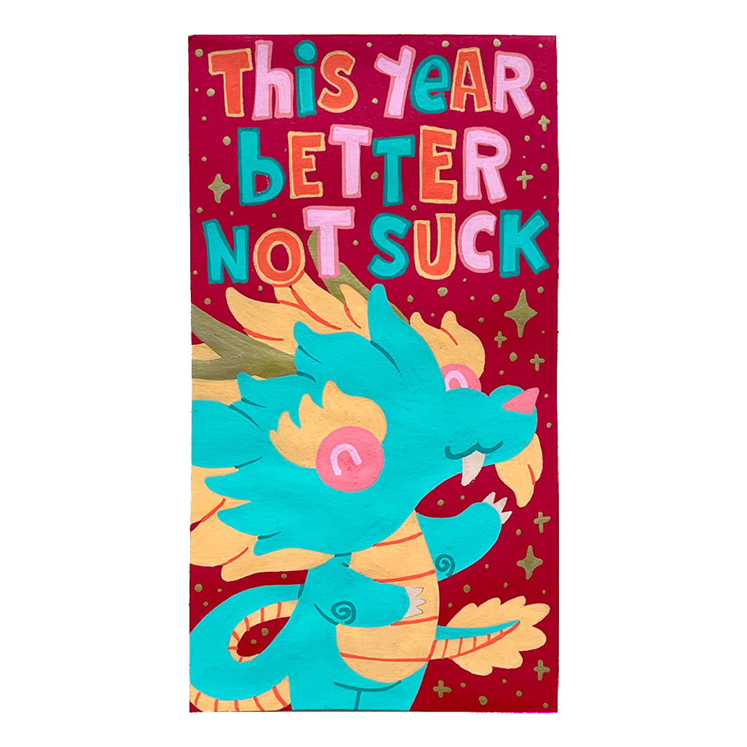 Original Artwork by goatbunny titled goatbunny - "Year Of The Dragon : This Year Better Not Suck"