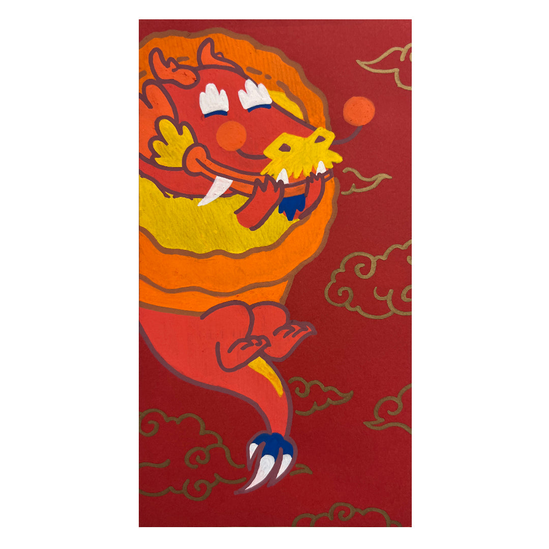 Original Artwork by Jeremy Nguyen titled Jeremy Nguyen - "Egg Tart Dragon #1"