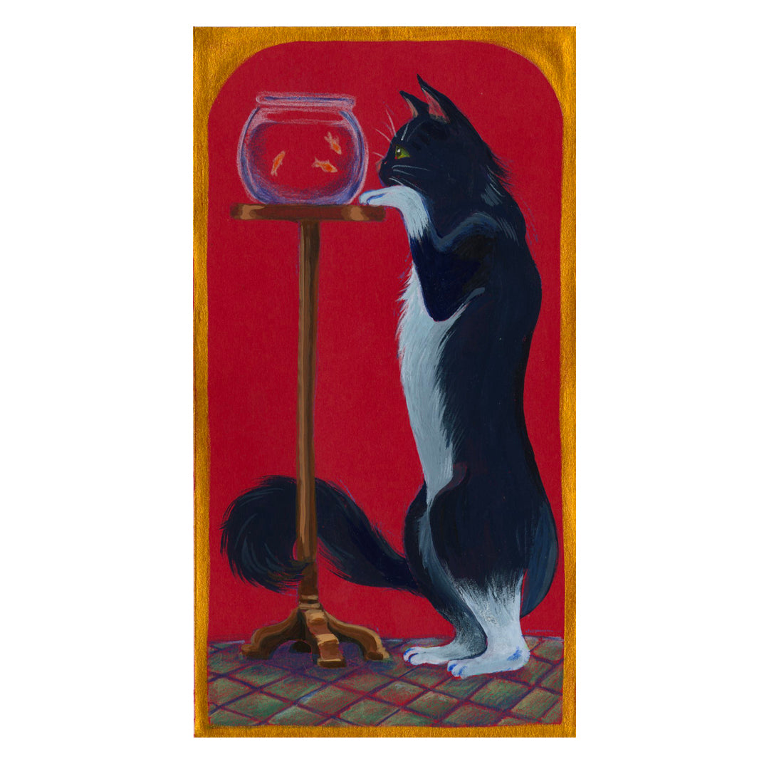 Original Artwork by Kelsey Short titled Kelsey Short - "Curious Cat"