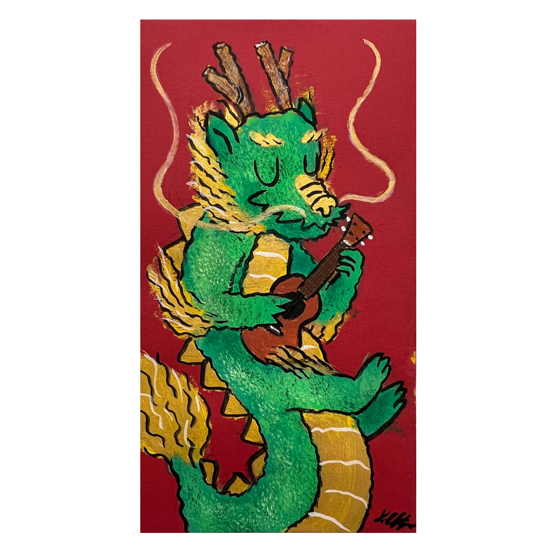Original Artwork by Kevin Chan titled Kevin Chan - "Ukulele Dragon"