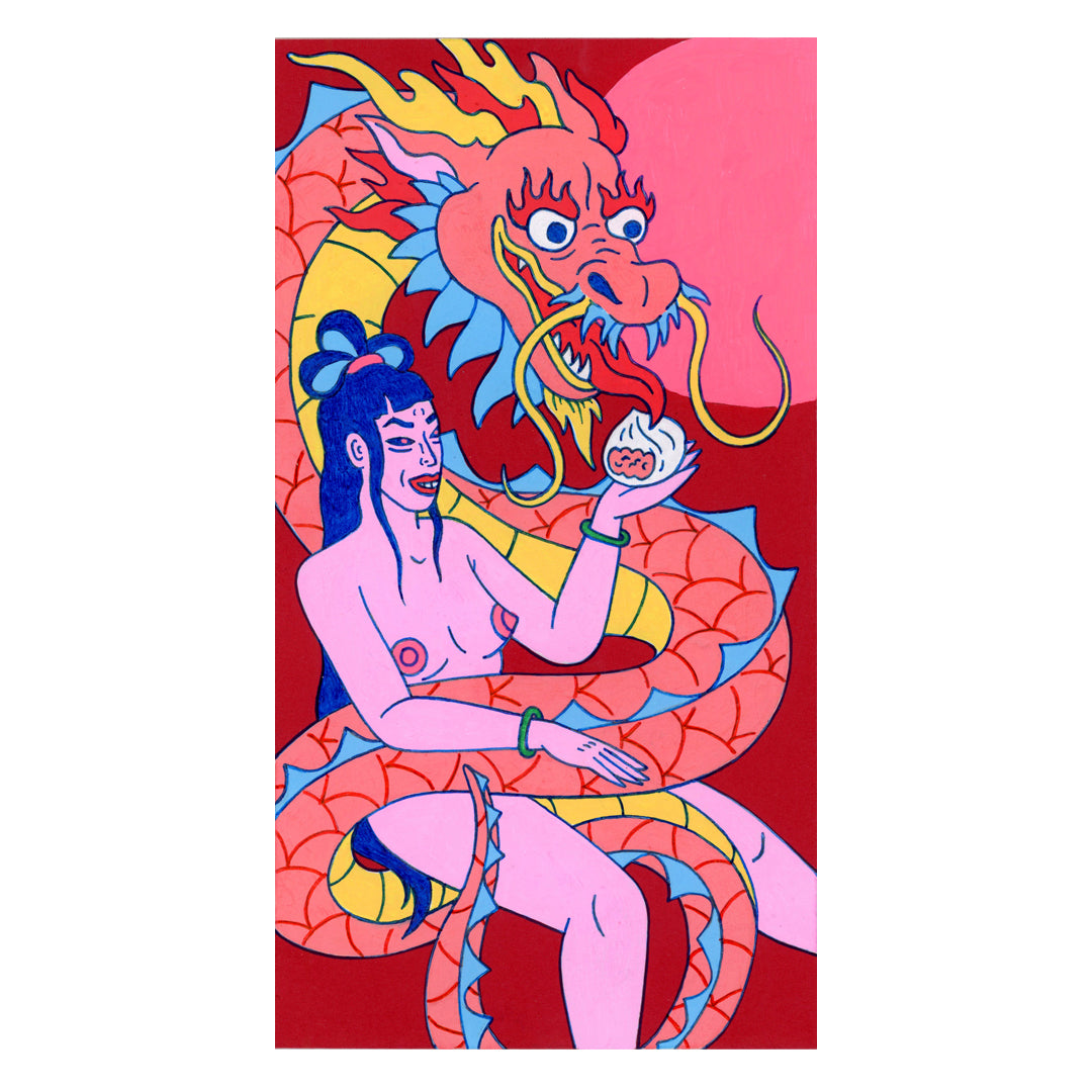 Original Artwork by Kristen Liu-Wong titled Kristen Liu-Wong - "The Dumpling Eaters"