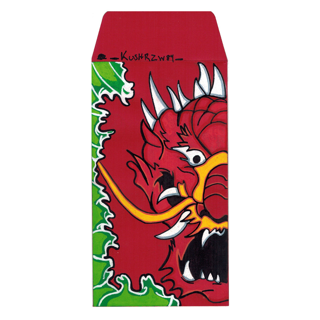 Original Artwork by Kush Wright titled Kush Wright - "Animality Red Dragon"