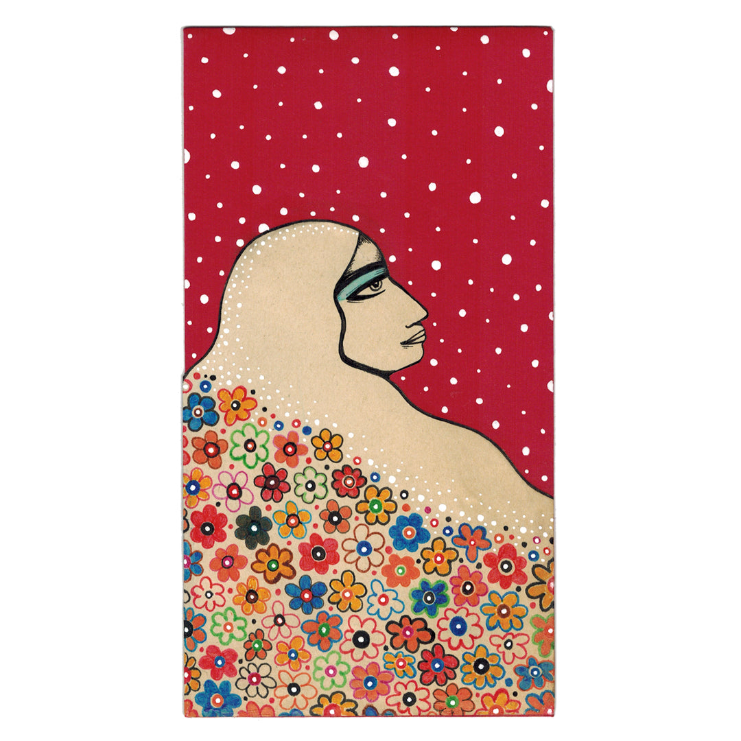 Original Artwork by Mel Kadel titled Mel Kadel - "Snow Flower #1"