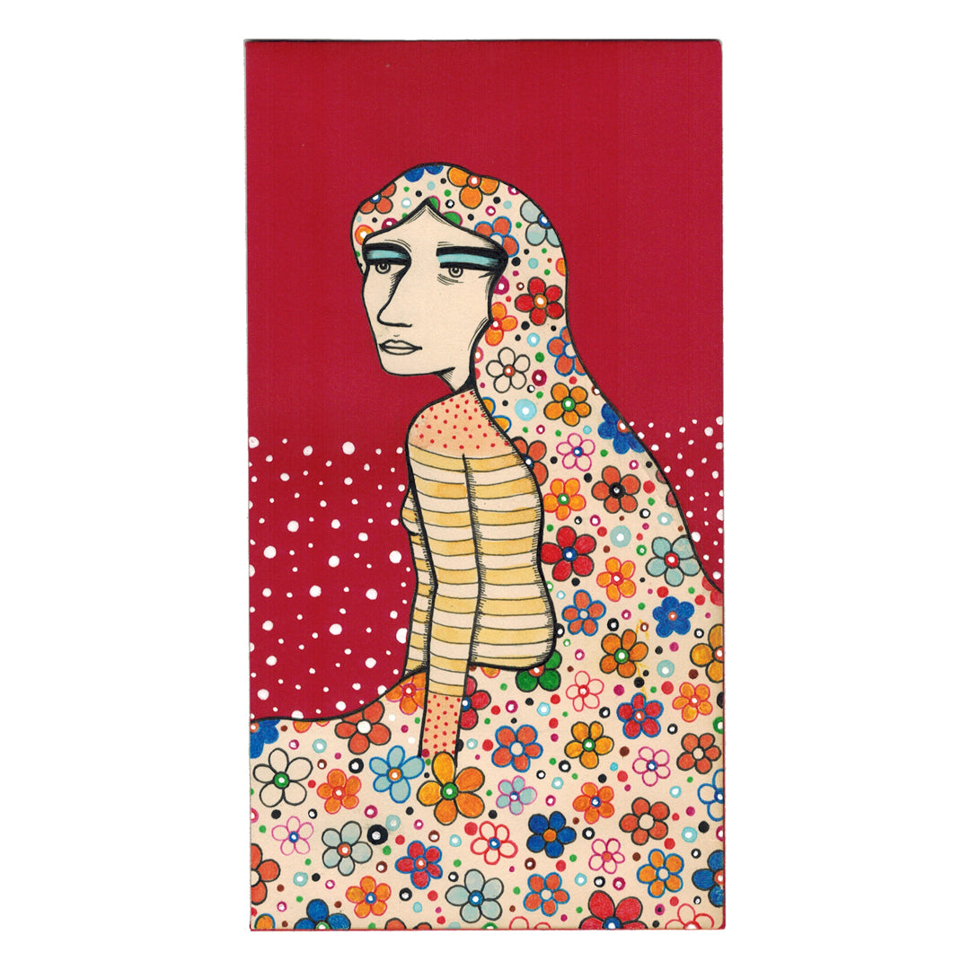 Original Artwork by Mel Kadel titled Mel Kadel - "Snow Flower #2"