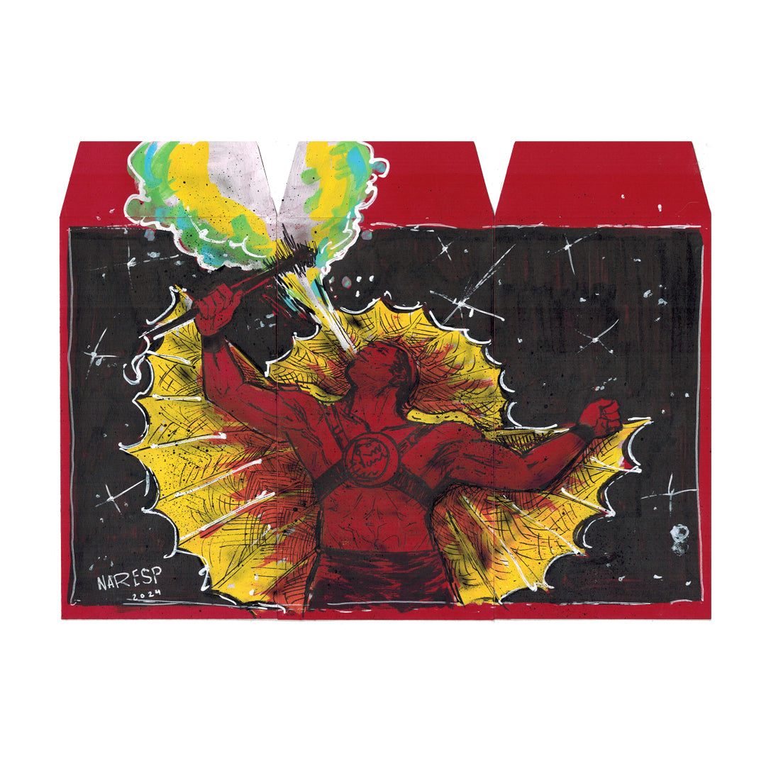 Original Artwork by Narciso Espiritu titled Narciso Espiritu - "Ricky 'The Dragon' Steamboat"