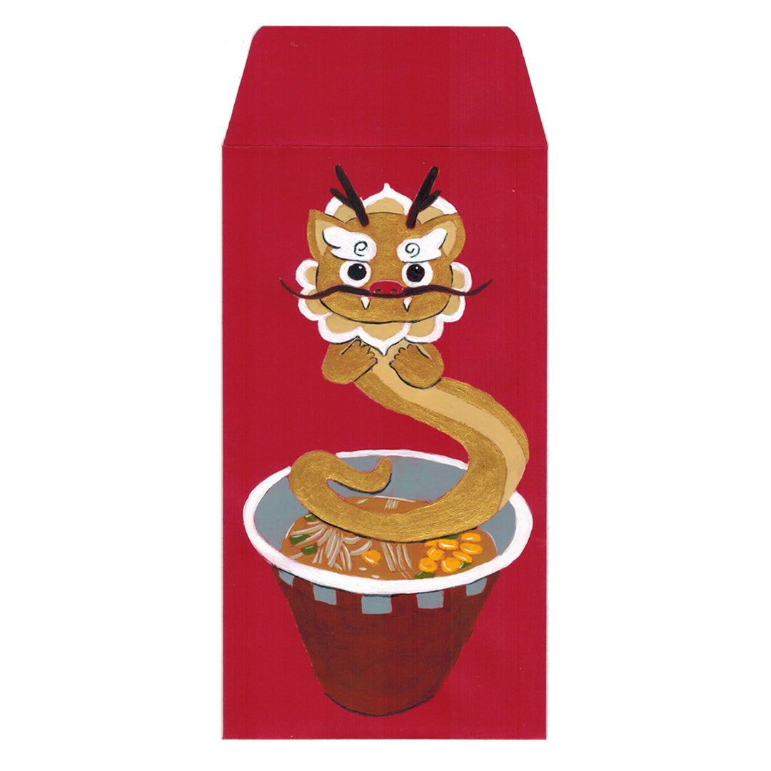 Original Artwork by Nikki Longfish titled Nikki Longfish - "Cup of Noodle Dragon"