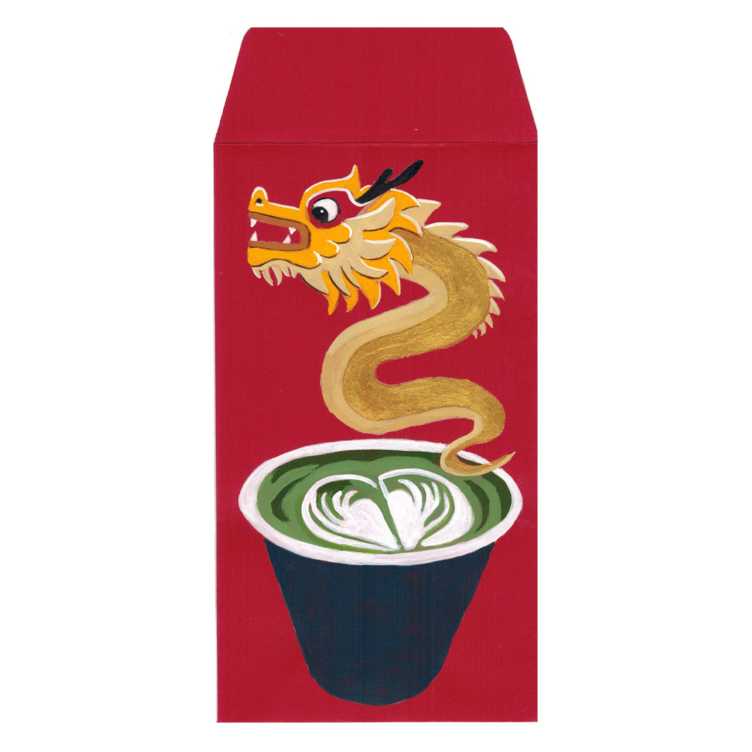 Original Artwork by Nikki Longfish titled Nikki Longfish - "Matcha Latte Dragon"