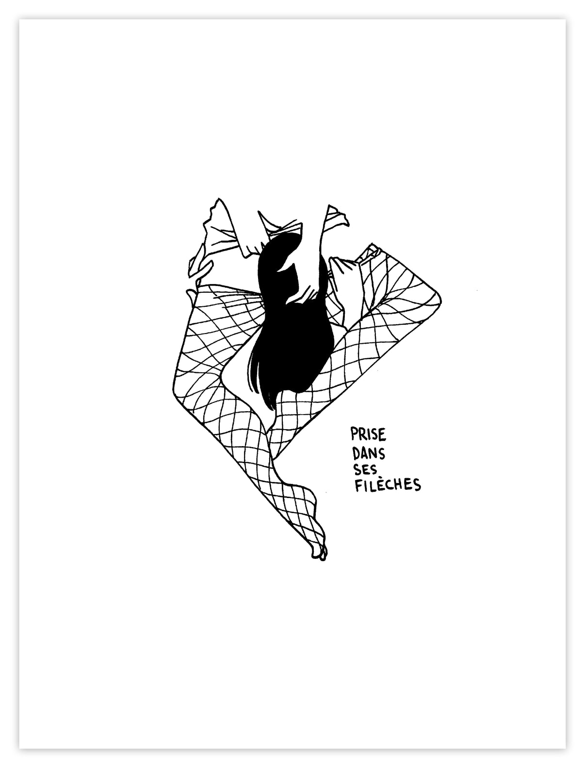Original Artwork by Petites Luxures titled Petites Luxures - "Prise dans ses filèches"