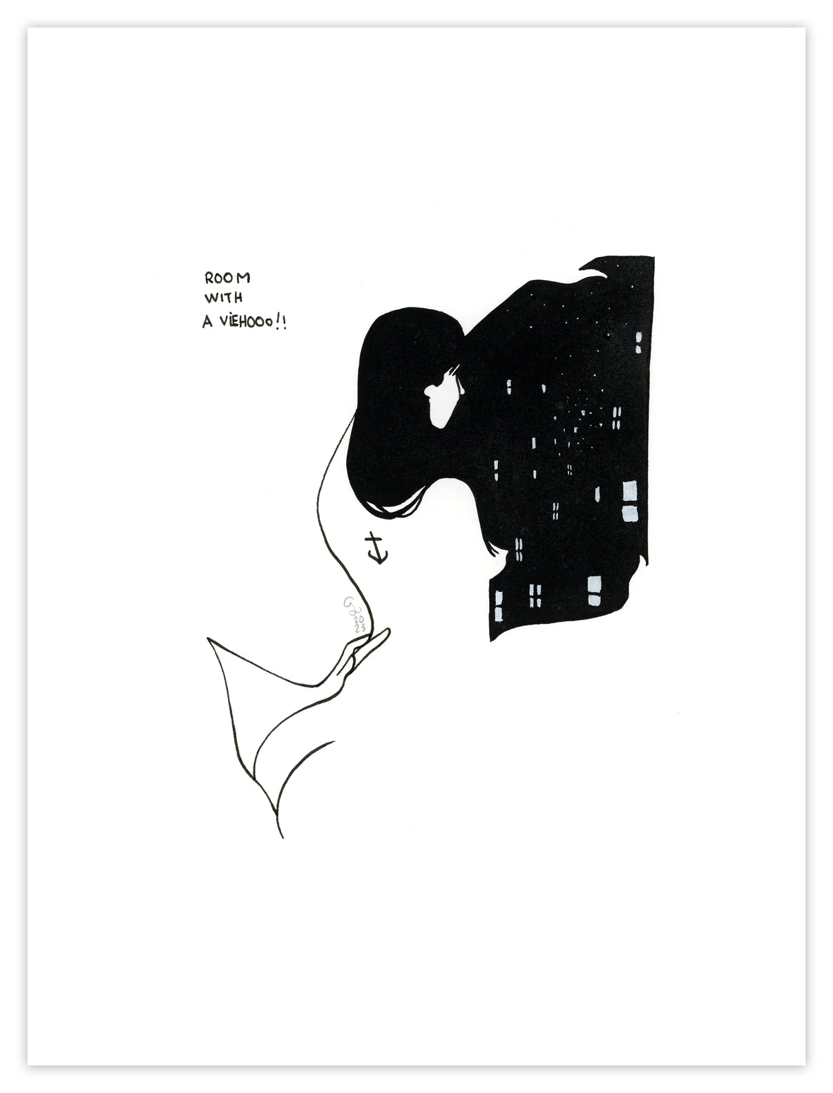 Original Artwork by Petites Luxures titled Petites Luxures - "room with a viyouhou!"