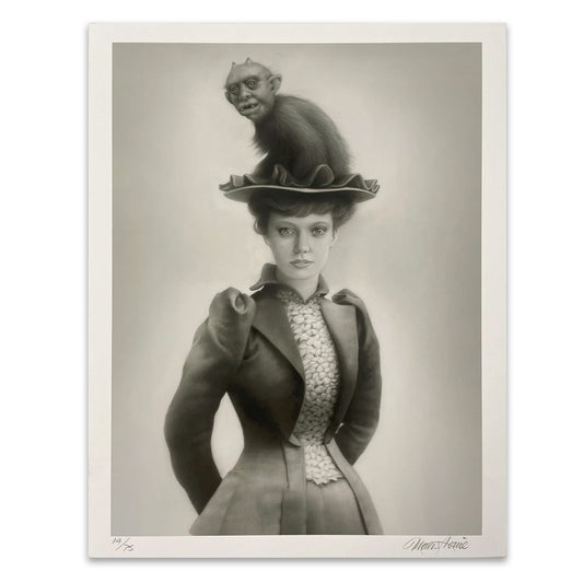 Travis Louie - "Miss Eunice and her Hat Gremlin" Print