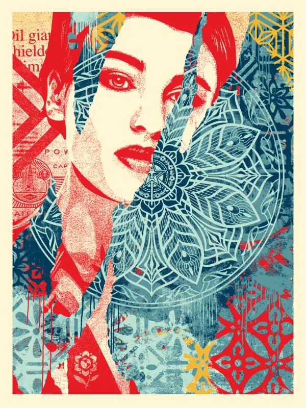 Print by Shepard Fairey titled Shepard Fairey: "Fractured Harmony"
