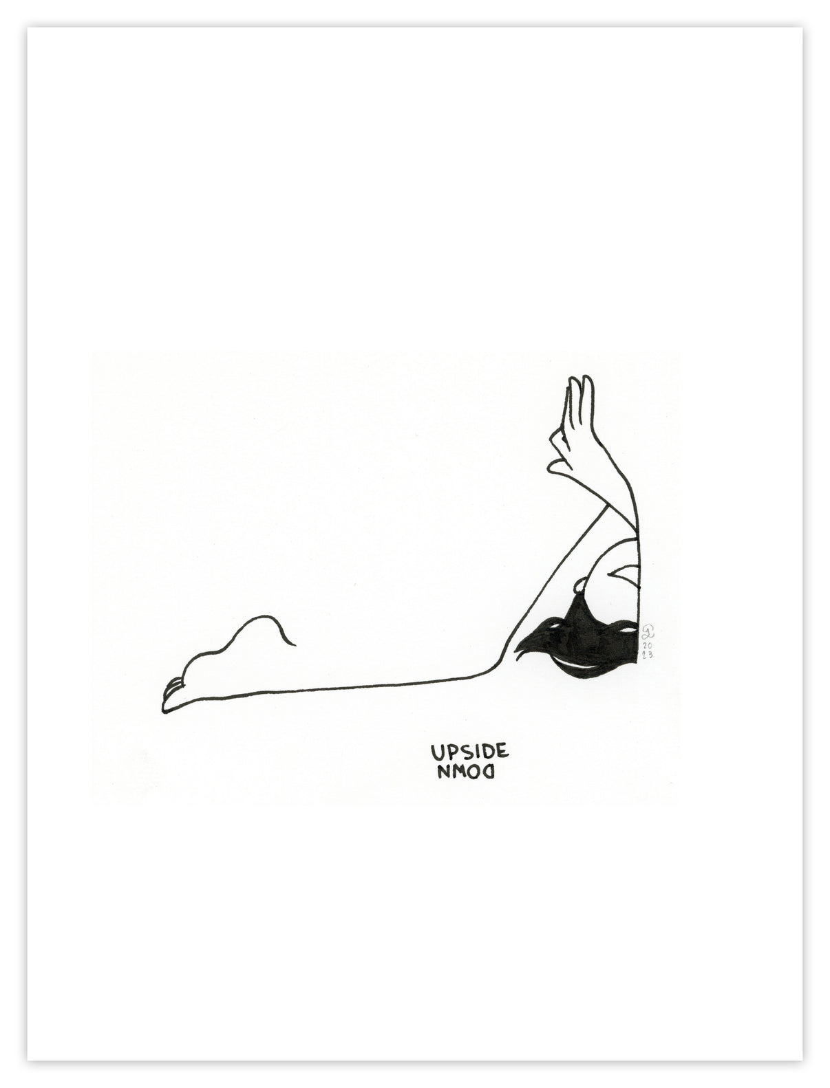 Original Artwork by Petites Luxures titled Petites Luxures - "Upside Down"
