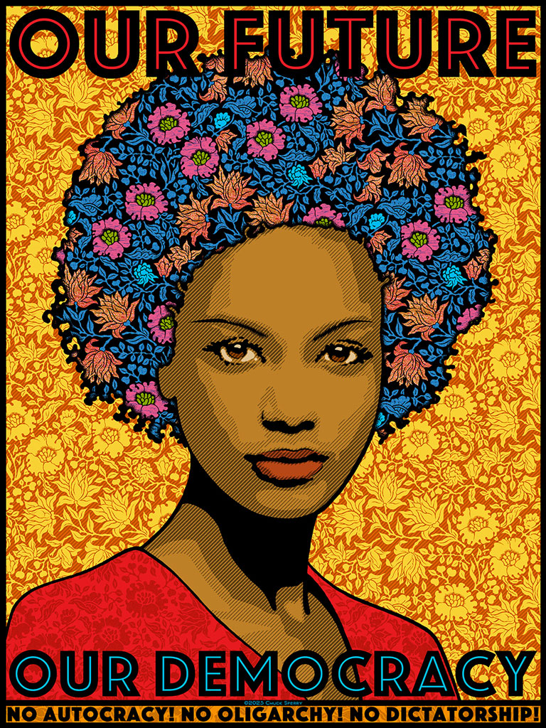 by Chuck Sperry titled Chuck Sperry - “Our Future, Our Democracy” (No Autocracy!)