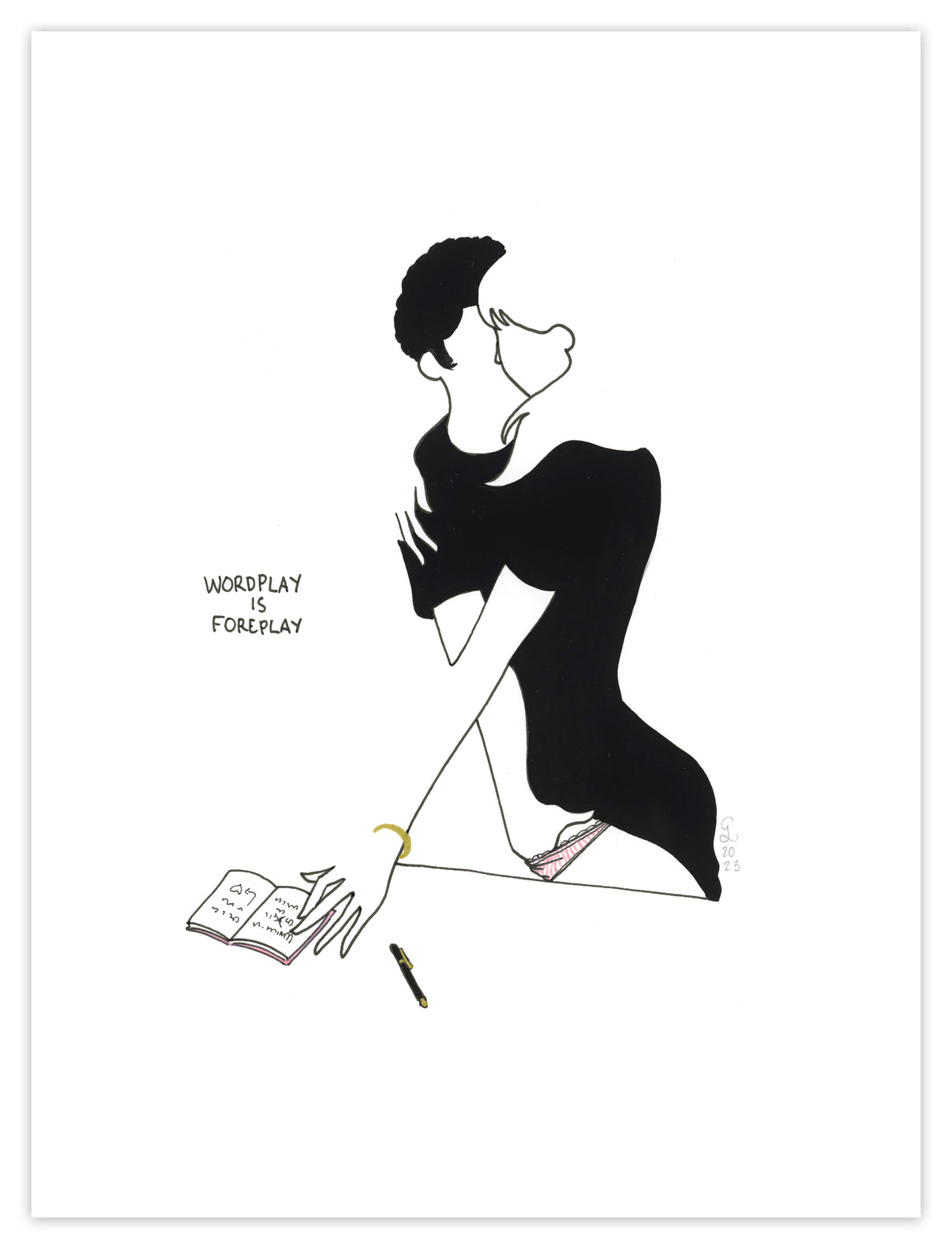 Original Artwork by Petites Luxures titled Petites Luxures - "Wordplay is Foreplay"