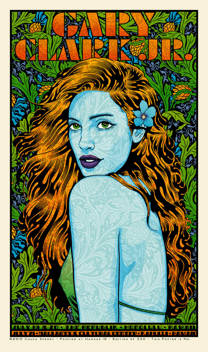 by Chuck Sperry titled Chuck Sperry - "Gary Clark Jr" Print