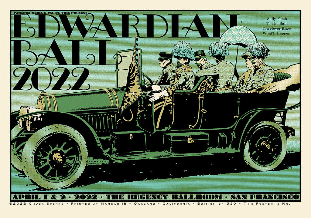 by Chuck Sperry titled Chuck Sperry - "Edwardian Ball, 2022" Print